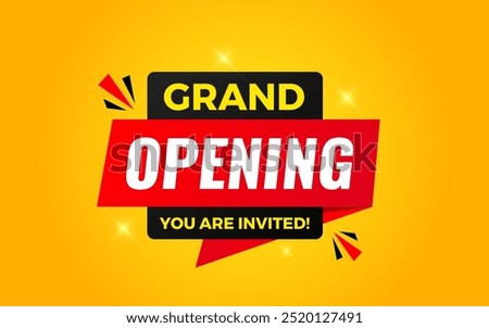 Grand opening sale banner. Grand opening sale banner template for social media, website, business, marketing, and advertising. Grand opening abstract vector design Illustration.