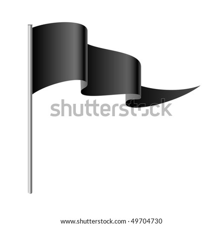 Black Triangular Flag Stock Photo 49704730 : Shutterstock