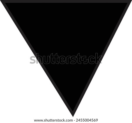 triangle icon in  full black