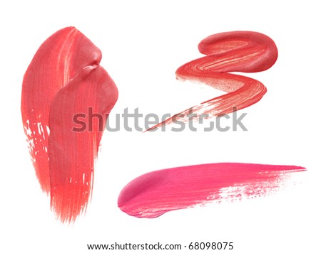 Lipstick Samples Isolated On White Stock Photo 68098075 : Shutterstock