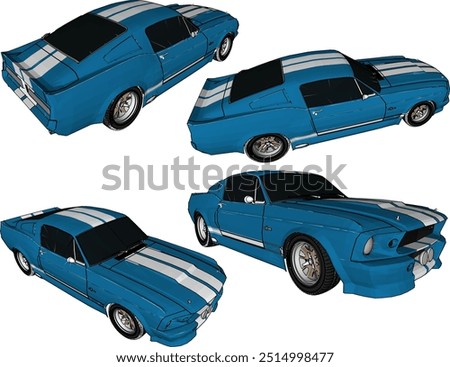 Vector silhouette illustration sketch, detailed design of a cool, flat Turno NOS racing sports car belonging to crazy rich and young entrepreneurs