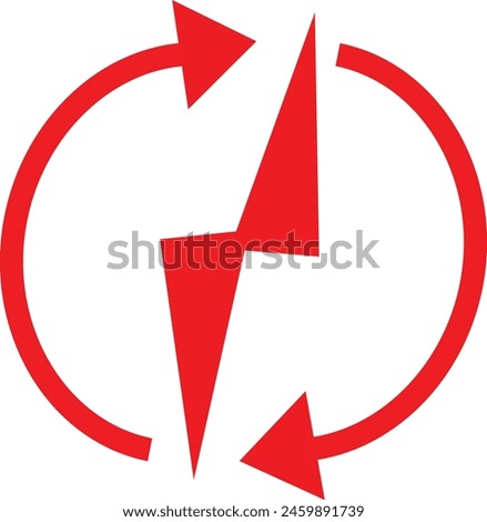 Renewable energy vector icon. Eco illustration sign. Recycle symbol or logo design EPS 10.
