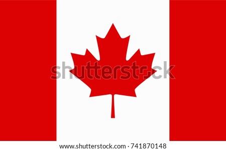 Canada Vector Flag. Vector illustration.