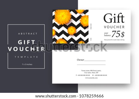 gift voucher coupon vector template download free vector art gift certificate layout