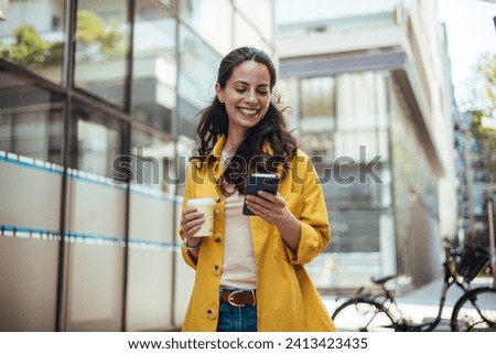 Similar – Foto Bild coffee to go Kaffee Becher