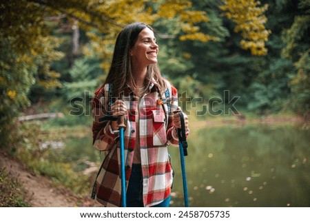 Similar – Image, Stock Photo Young woman hiking the Teide Volcano in Tenerife, Canary Islands, Spain