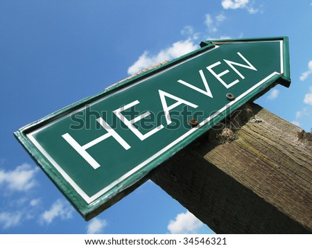 HEAVEN road sign