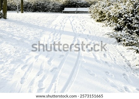 Similar – Foto Bild Blaugefroren Schnee