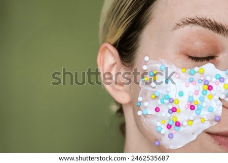 Similar – Image, Stock Photo Artistic and reamy portrait of a woman surrouded by nature