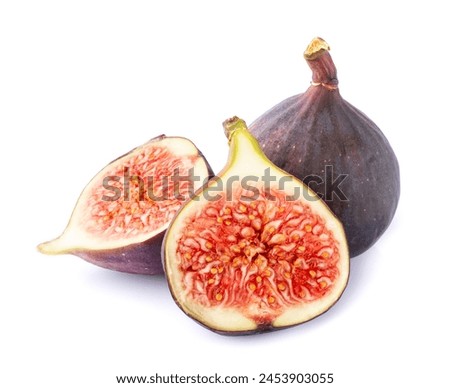 Similar – Image, Stock Photo Fresh figs in a rustic bowl on a beige linen tablecloth.