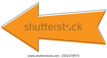 Long arrow. Black arrow pointing right. Black large arrow pointing right. Bold thine long arrow. Vector illustration.