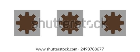 Gear icon. efficient maintenance icon like thin line cog gear. concept of system data result pictogram. flat line art style trend modern linear logotype graphic stroke design. Setting icon.