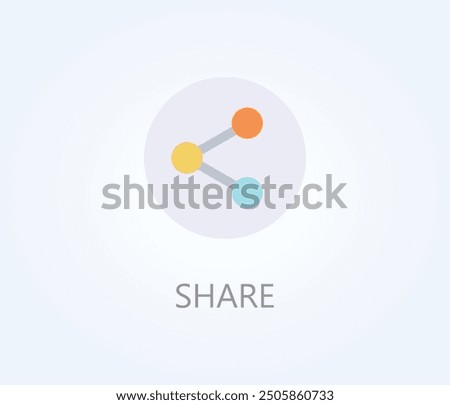 Share Vector, Icon Or Logo Sign Symbol Illustration