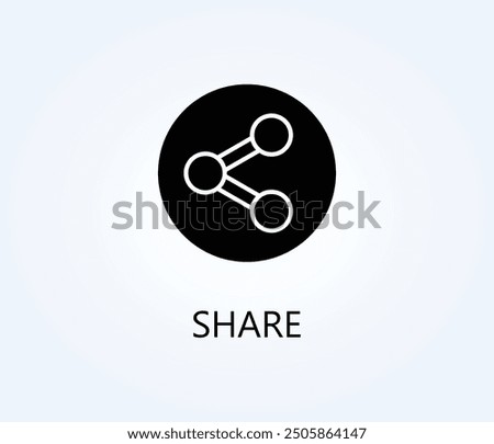 Share Vector, Icon Or Logo Sign Symbol Illustration