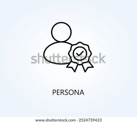 Persona Vector, Icon Or Logo Sign Symbol Illustration