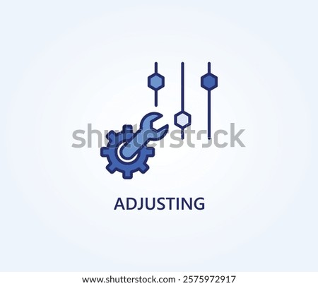 Adjusting vector, icon or logo sign symbol illustration