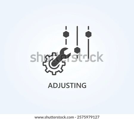 Adjusting Vector, Icon Or Logo Sign Symbol Illustration