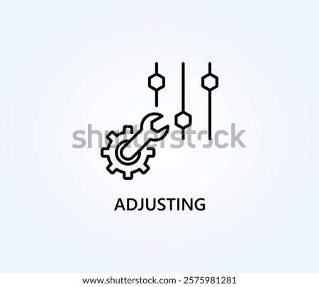 Adjusting Vector, Icon Or Logo Sign Symbol Illustration