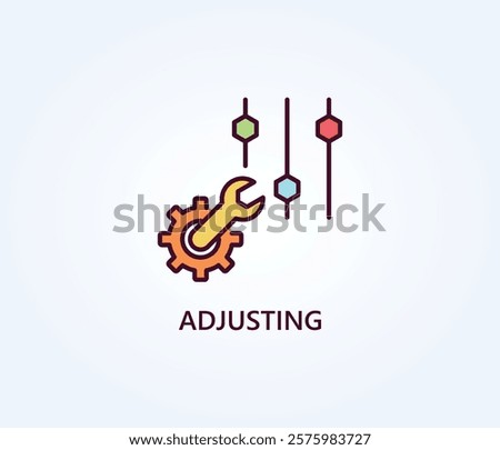 Adjusting Vector, Icon Or Logo Sign Symbol Illustration