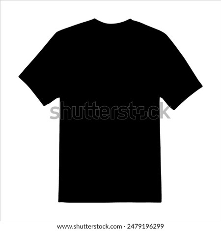 Black tshirt silhouette isolated on white background. T shirt icon vector illustration design.