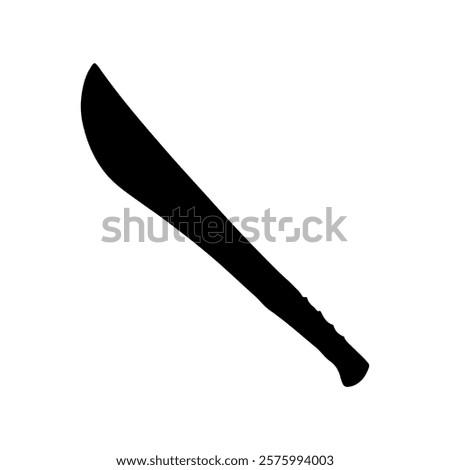 Old machete silhouette icon vector illustration design on white background.