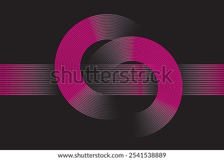 abstract dark background with glowing lines circles
