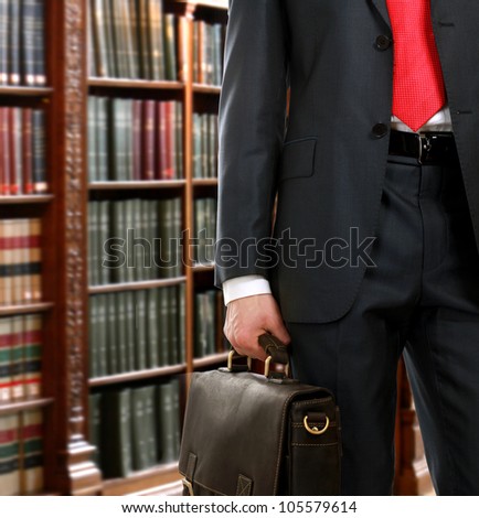 A lawyer in the library