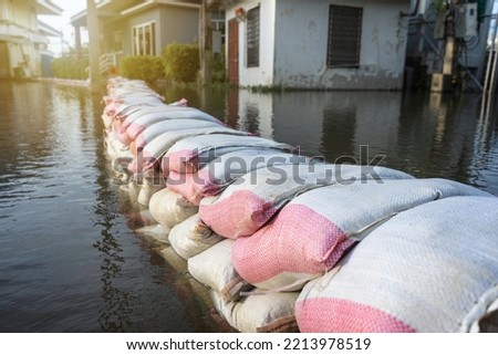 Similar – Image, Stock Photo riverbank flooding Deluge