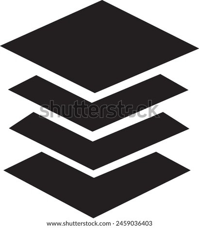 Layer group icon design illustration