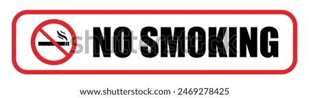 No smoking sign symbol. No smoking area. No smoking vector illustration. Do not smoking in this area. prohibitions ban sign symbol.