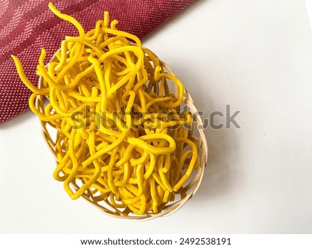 Similar – Image, Stock Photo Detail of Yummy Ramen Soup