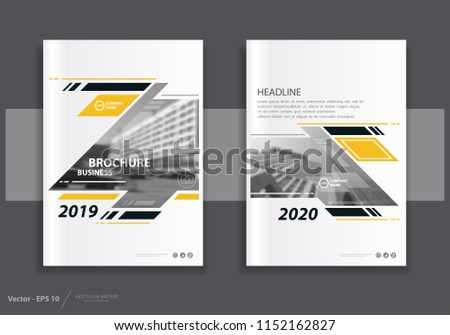 modern year report brochure design template download free vector