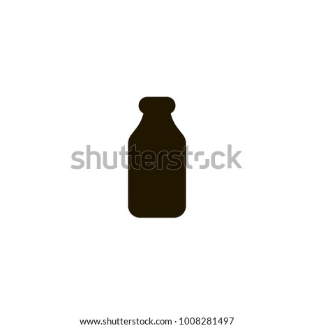 milk bottle icon. sign design