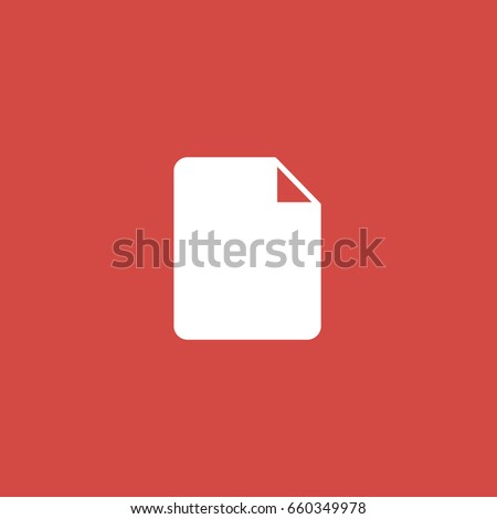 document icon. sign design. red background