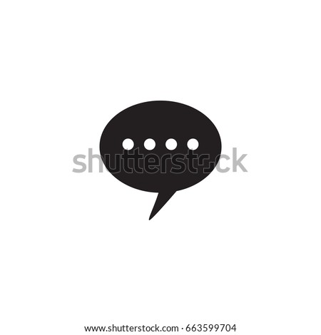 chat icon. sign design
