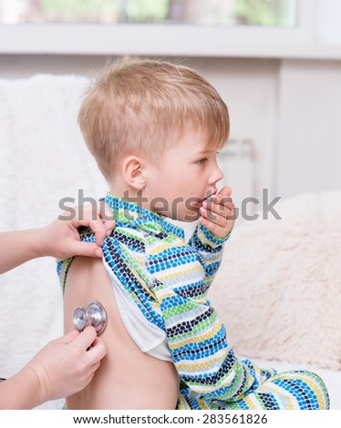 Similar – Image, Stock Photo Nurse examining little boy in clinic