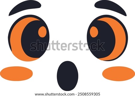 Halloween-themed emoji face vector Illustraton