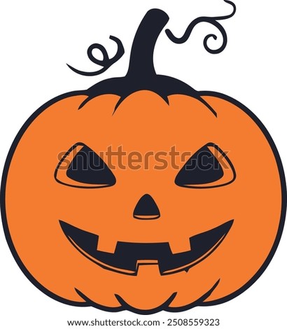 Halloween-themed emoji face vector Illustraton