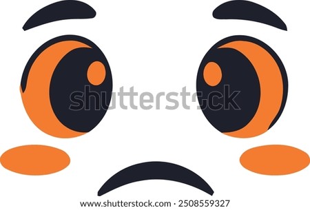 Halloween-themed emoji face vector Illustraton