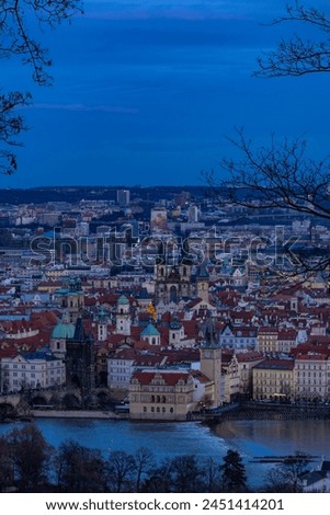 Similar – Image, Stock Photo Blue hour Container