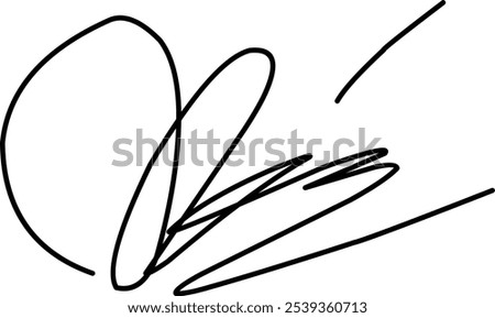 vector Fake signature sample. Hand drawn signatures, sample documents, certificates and contracts in handwriting and black ink