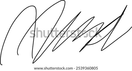 vector Fake signature sample. Hand drawn signatures, sample documents, certificates and contracts in handwriting and black ink