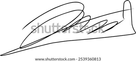 vector Fake signature sample. Hand drawn signatures, sample documents, certificates and contracts in handwriting and black ink