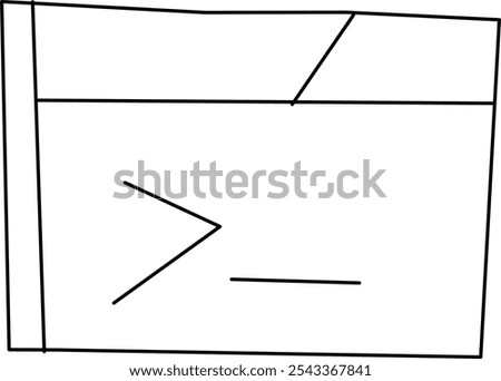 free line illustration in hand drawn, cmd vector in doodle style