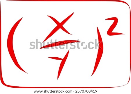 mathematical symbol x over y all squared
How to read Broken in doodle style