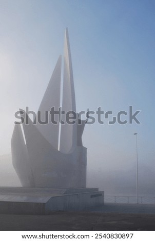 Similar – Foto Bild Morgennebel Herbst Straße