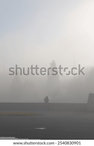 Similar – Foto Bild Morgennebel Herbst Straße