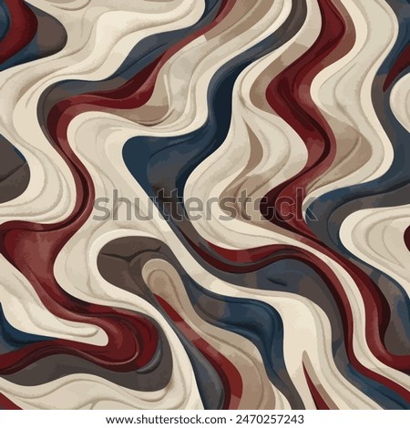 Wave, wavy watercolor seamless pattern. Design element for sale banners, posters, labels, and gift wrapping paper.