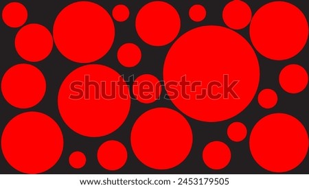 circle fill abstract background, round, black red circle fill background,