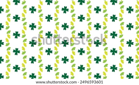 Seamless flower pattern design.  nature look four leaf floral pattern.